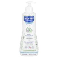 Mustela, Švelnus prausimosi gelis, su avokadu, Plaukams ir kūnui, 16,9 fl oz (500 ml)