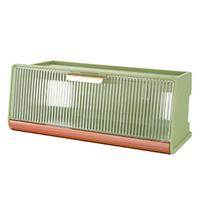 Sieninis WIFI maršrutizatoriaus laikymo dėžutė Didelės talpos maitinimo juosta Maitinimo lizdas Kabelių laikymo dėklas skirtas Middle Size 30x13.5x12.5cm/11.8x5.3x4.9in žalsvai mėlyna