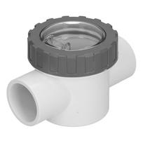 PVC atbulinis vožtuvas baseinui, skaidrus, negrįžtamasis vožtuvas, atsarginės dalys(V501A ) gray