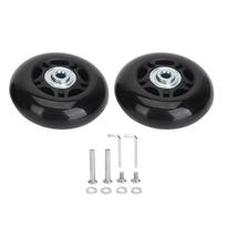 2 vnt bagažo lagaminų keitimo ratai universalūs guminiai pasukami ratukai ratų guolių remonto rinkiniai 68x24mm / 2.7x0.9in