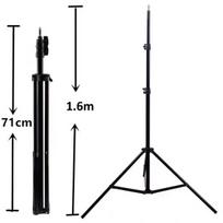 „Elight 16M Premium“ stabilus metalinis trikojis, 1,6 m, maks. 1/4 varžto LED žiedas / kameros tvirtinimas, juodas