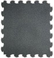 Apsauginis grindų kilimėlis Gymstick Pro 102,7x102,7x1,5 cm, juodas/raudonas