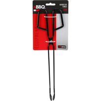 Grilio žnyplės BBQ, juodos, 31,5 cm