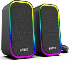 Garsiakalbiai Marvo Havoc, 20BK, 2.0, 6W, juodi, su RGB apšvietimu