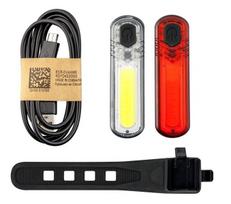 Dviračio žibintų rinkinys Mactronic DuoSlim 60+18lm, įkraunami USB