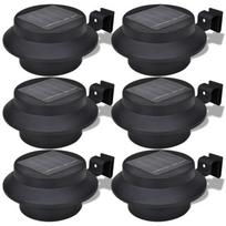 Saulės lempos tvorai latakui - JILI - BEST - Juoda - LED 0,6W