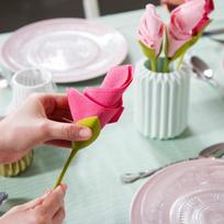 Popierinių servetėlių laikiklis - Peleg Design - Bloom - Žalias - 4 Gėlės - Originalus aksesuaras žalia