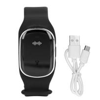Uodus atstumianti apyrankė lauko ultragarsinė USB įkrovimo apyrankė nuo uodų vaikams juoda