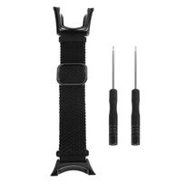 Nailono pynimo elastinė laikrodžio apyrankė, skirta Suunto Ambit 1 2 2S 2R 3 Sport 3 Peak, greito atleidimo elastinė juoda
