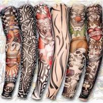 Laikinos tatuiruotės rankovės - 6 vnt.