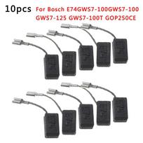 10pcs Carbon Brushes For Bosch E74/GWS7-100/GWS7-100 GWS7-125 GWS7-100T GOP250CE