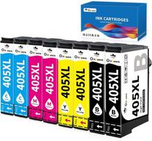 8 pakuotės 405Xl suderinamos rašalo kasetės Epson 405Xl daugia pakuotė, skirta Workforce Pro Wf-3820 Wf-3825 Wf-4820 Wf-4825 Workfor