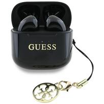 Ausinės TWS Guess Glossy Effect Printed Classic Logo & Charm juodos spalvos