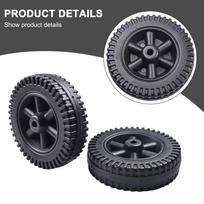 Grilio ratukai Skylės skersmuo 8-10 mm Plastikinė medžiaga black+black wheel cover black