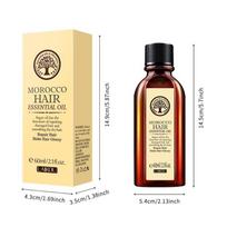 LAIKOU Marokiečių plaukų priežiūros eterinis aliejus 60ml, Sausiems, besipučiamiems plaukams, kondicionierius 60ml
