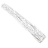 50 vnt. 26# 0,45 mm 36 cm gėlių viela Aukštos kokybės popieriumi dengtos dirbtinės šakos šakelės Geležinė viela „pasidaryk pats“ / nailoninių gėlių aksesuaras 50pcs balta