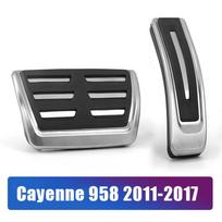 Automobilio akceleratoriaus, degalų, stabdžių pedalo, kojų atramos pedalai, padėklo dangtelis, skirtas Porsche Cayenne 2018-2021 2022 Cayenne 958 2011-2017 priedai