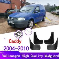 Purvasargiai Volkswagen VW Caddy 2004-2010 Sparnas Priekinis Galinis Purvasargiai Apsauga Apsauga nuo purslų Automobilis juoda