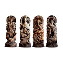4pcs Norse Gods Decorative Resin Statues Add Charm To Home Unique Style Norse God Resin Statue