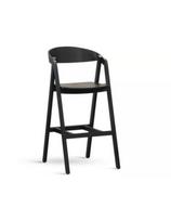 ALDO BLACK WOODEN (63cm) ąžuolinė pusbario kėdė