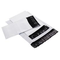 Kurjerinis vokas, plastikinis, 250x350+50mm, balti, 100vnt, 50 mic