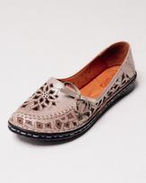 Perforuoti balerinos bateliai Evromoda 1459 38 vizono spalvos oda-satinas 39