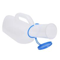 Vyrų plastikinis pisuaras, senyvo amžiaus, lovos prikaustytas pacientas, šlapimo šlapimo butelis sveikatos priežiūrai, 1000 ml
