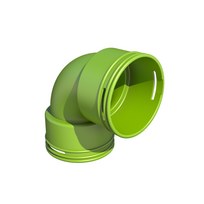Plastikinė 90° alkūnė AE34c DN75 Air Excellent