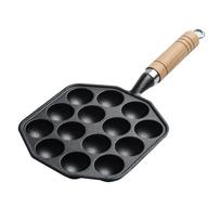 14 skylučių Takoyaki keptuvė Ketaus Nelipni Aštuonkojų mėsos rutuliukų forma Kepimo plokštė namams