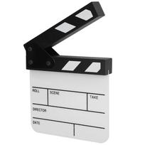 Mini akrilo režisieriaus scena Clapperboard TV filmų veiksmo lentos filmų iškirpimas su rašikliu