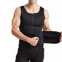 Men Body Shaping Waist Trainer Gym Fitness Soft Breathable Double Belt Sweat Slimming Sauna Vest XL