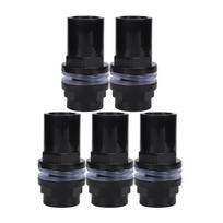 5 vnt./rinkinys PVC Akvariumo Vandens Vamzdžio Jungtis Tiesus Vamzdžio Jungiklis Žuvų Akvariumo Priedai(25 mm)