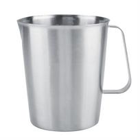 2000 ml didelis nerūdijančio plieno matavimo puodelis su ąsočiu pieno plakimui, latte kavos meno indas