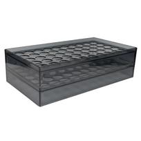 Tattoo Ink Rack 50 Holes Transparent Thickened PC 1.2in Hole Diameter Tattoo Bottle Holder for