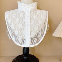 Women Elegant Lace Hook Flower Vintage Fake Shirt Collar Free Size balta