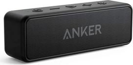 "Anker SoundCore 2" "Bluetooth" garsiakalbis, didžiulis, su dviem žemų dažnių garsiakalbiais, 24 valandų baterija, pagerinta IPX7 apsauga nuo vandens, belaidis, skirtas "iPhone", "Galaxy" ir kt. (juodas)