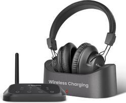 "Avantree HT5009 Plus" belaidės "Bluetooth" ausinės televizoriui su įkrovimo stotimi, televizoriaus belaidės ausinės su dideliu nuotoliu, mažu vėlavimu, aiškiais balso režimais senjorams