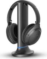 "Avantree Opera Plus" belaidės ausinės televizoriui su garso ir dialogo režimais, palaiko HDMI ARC, Opt, AUX įvestis, 50 m, 2.4G RF ir "Bluetooth", siųstuvas ir ausinių įkrovimo stotelė "2-in-1