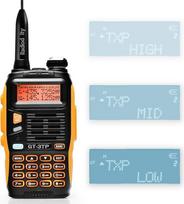 "Baofeng GT-3TP Mark III" dviejų dažnių UHF/VHF 144-146/430-440MHz radijo stotis, 8W/4W/1W radijo imtuvas, 1800mAh baterija, išilginė antena, automobilinis įkroviklis suaugusiesiems