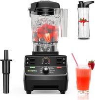 "BioloMix" didelio našumo 2200 W mikseris, savaiminio valymo funkcija, 2 l talpa ir 600 ml kelioninis puodelis - BPA neturintis kokteilių maišytuvas