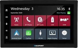 "Blaupunkt Rotterdam 600 DAB", 2-DIN automobilinė multimedijos sistema, 7 colių jutiklinis ekranas, "CarPlay", "Android Car", DAB+, "Bluetooth", laisvų rankų sistema, USB, įvestis, atbulinės eigos kamera, ekvalaizeris, 180 W