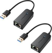 "Cable Matters" 2 pakuotės USB Gigabit Ethernet adapteris (USB tinklo adapteris, USB LAN adapteris 3.0, USB Ethernet adapteris USB 3.0) - 10/100/1000Mbps Ethernet tinklas, juodos spalvos