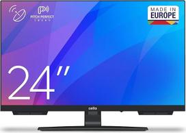 "Cello C2424SH" 24 colių HD LED televizorius be rėmelio su trigubu derintuvu (DVB-C/-S2/-T2) Puikus garsas, idealiai tinkantis mažoms erdvėms [2024]