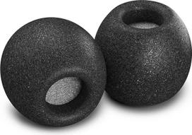 "Comply Comfort Plus Premium Memory Foam" ausinių antgaliai, "Anker Sound Buds", "KZ ZST", "Sound PEATS Q30", "Symphonized NRG 3.0" ir kt., triukšmą mažinantys pakaitiniai ausinių antgaliai, saugiai priglunda, Tsx-500 (maži) - juodi, 3 poros