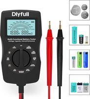 "Dlyfull" baterijų testeris Universalus LCD baterijų testeris, profesionalus skaitmeninis baterijų matuoklis, skirtas baterijoms, mygtukiniams elementams ir kt., tikslus baterijos talpos įtampos vidinės varžos baterijų testeris, B3