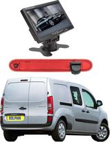 "Dolphin Automotive" stabdymo žibintų atbulinės eigos kamera, tinkanti "Mercedes Citan 2012-2021" (kamera su 7 colių prietaisų skydelio monitoriumi)