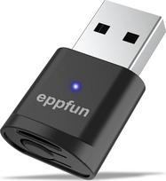 "eppfun" USB "Bluetooth 5.2" garso adapteris, skirtas kompiuteriui PS5, APTX adaptyvusis garso siųstuvas, skirtas belaidėms ausinėms ir ausinukams "Plug & Play" (tik garso)