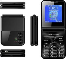 "Flip Senior" mobilusis telefonas, 2G pagrindinis telefonas vyresnio amžiaus žmonėms, 2,6 colio didelio mygtuko telefonas, garsus garsas, dviejų ekranų ekranas, greitas rinkimas, aiškus garsas, didelės skiriamosios gebos fotoaparatas