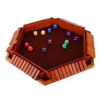 Stalo žaidimas „Shut The Box“ su 12 kauliukų mokomasis strateginis žaidimas su kauliukais 2–6 žaidėjams Vaikams Suaugusiesiems Šeimos naktinis vakarėlis Interaktyvus medinis Uždarykite dėžutę žaislas žalia