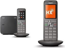 "Gigaset CL660" telefonas - belaidis telefonas / ragelis - su spalvotu ekranu / dideliais mygtukais, laisvų rankų įranga - analoginis telefonas - antracito spalvos ir CL660HX DECT/VOIP belaidis telefonas